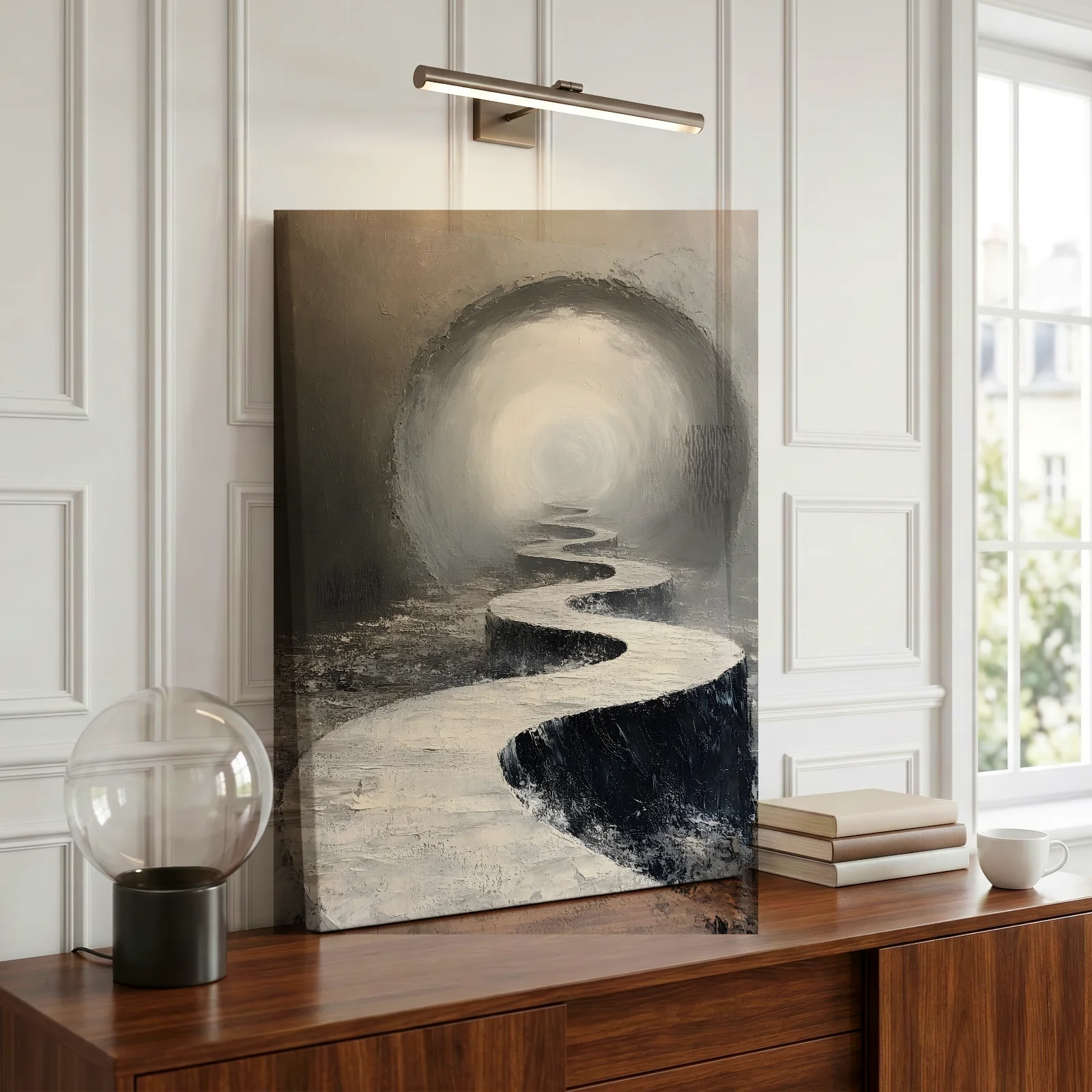 Pfad ins Licht — Leinwand