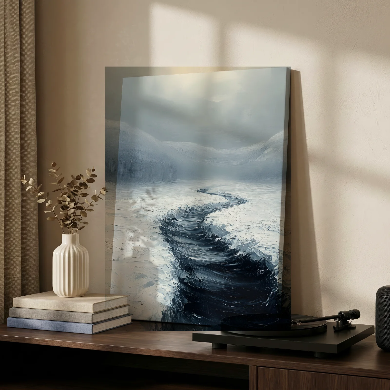Wo die Stille einen Weg findet — Leinwand