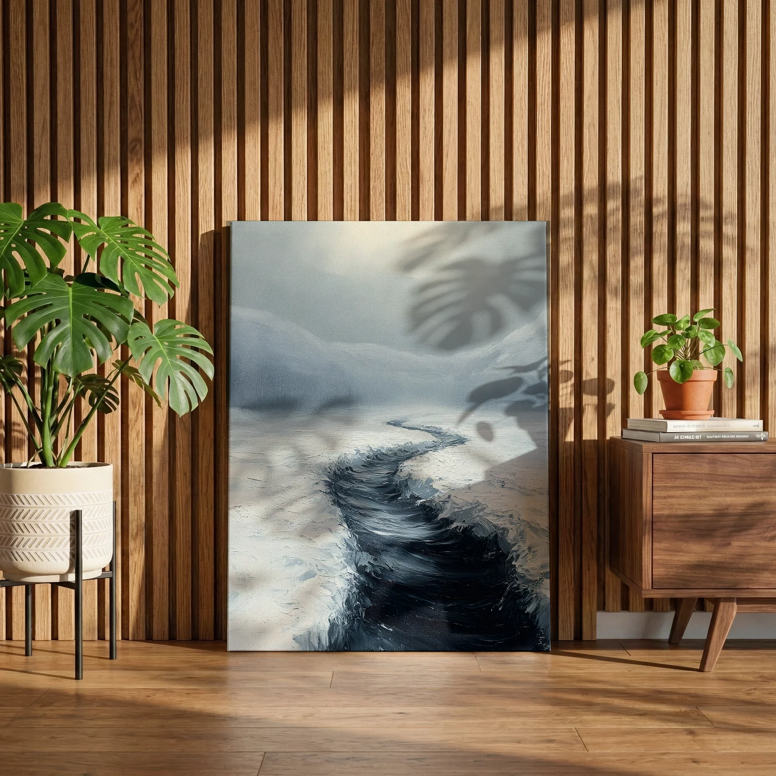 Wo die Stille einen Weg findet — Leinwand