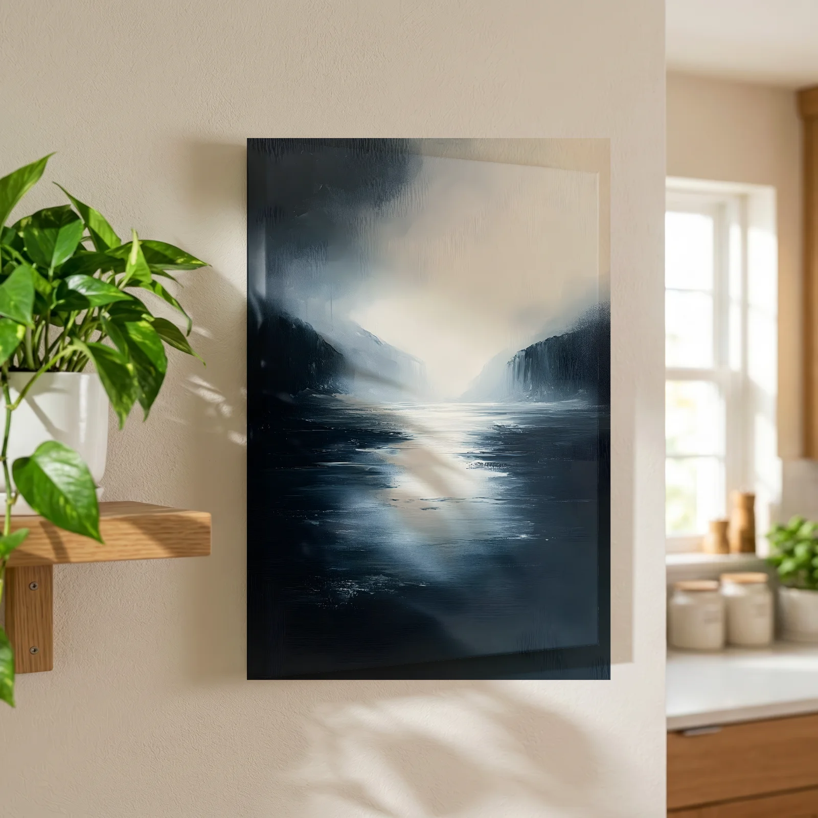 Licht auf dunklen Wassern — Leinwand
