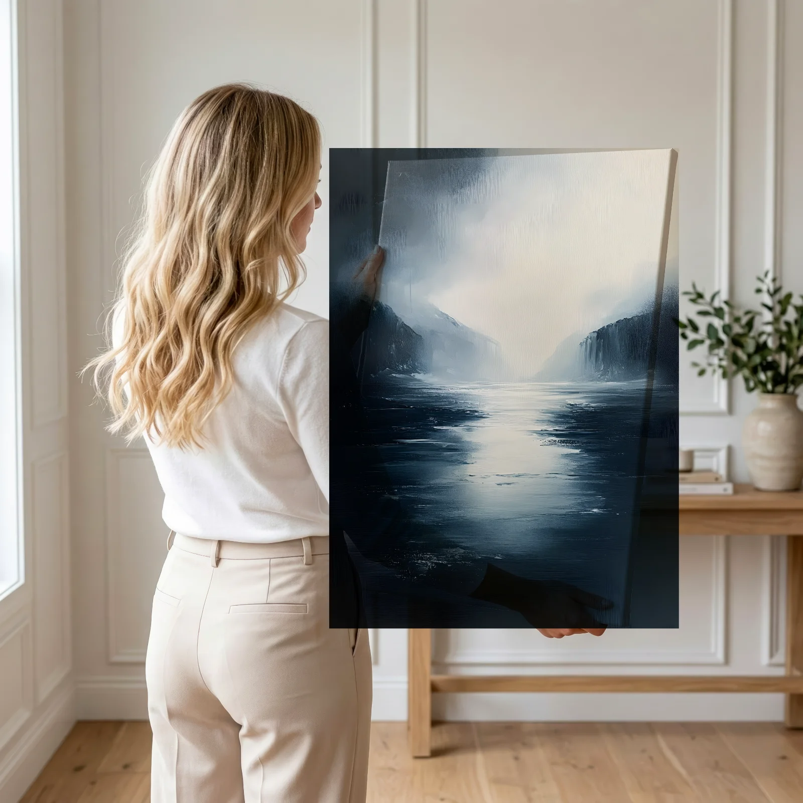 Licht auf dunklen Wassern — Leinwand