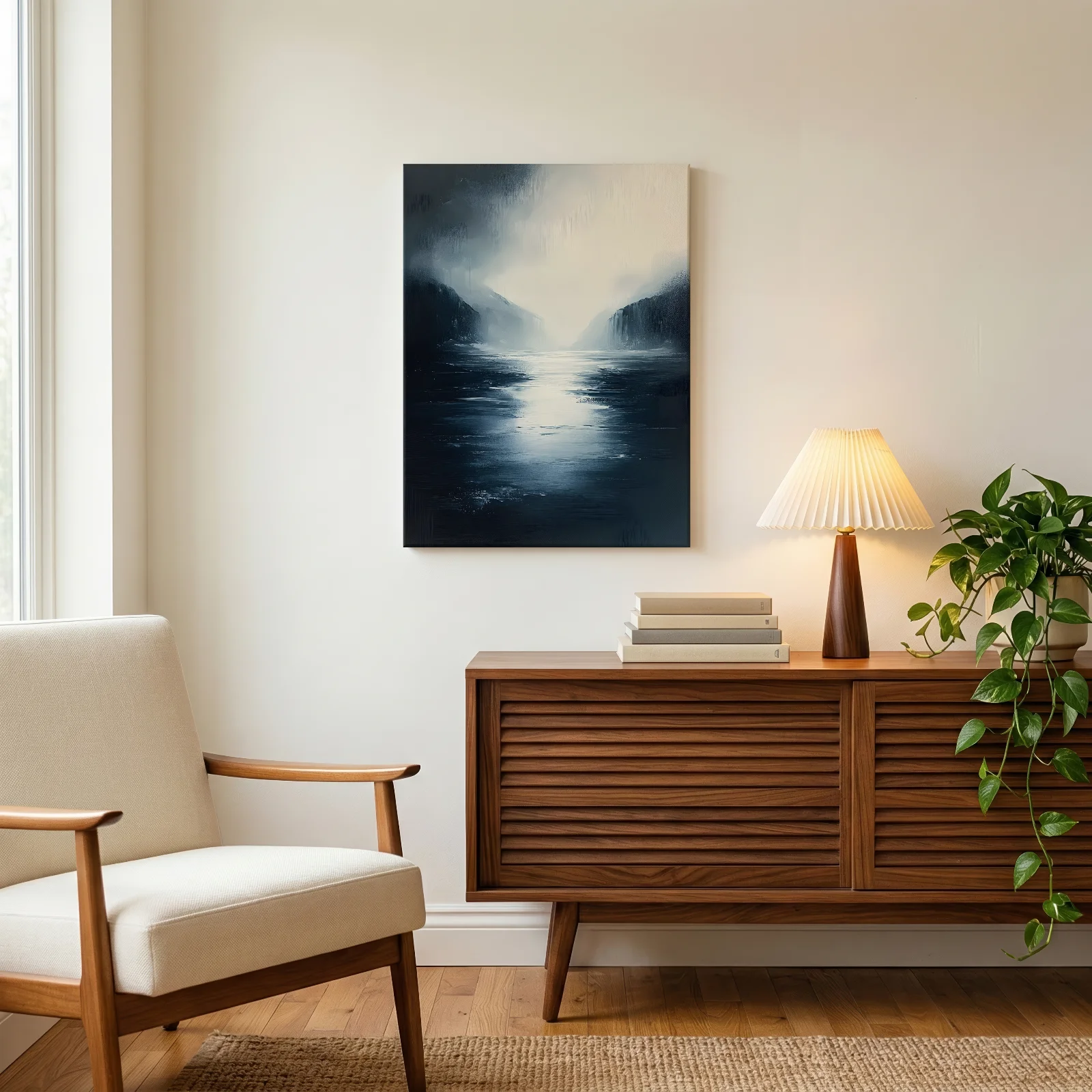 Licht auf dunklen Wassern — Leinwand