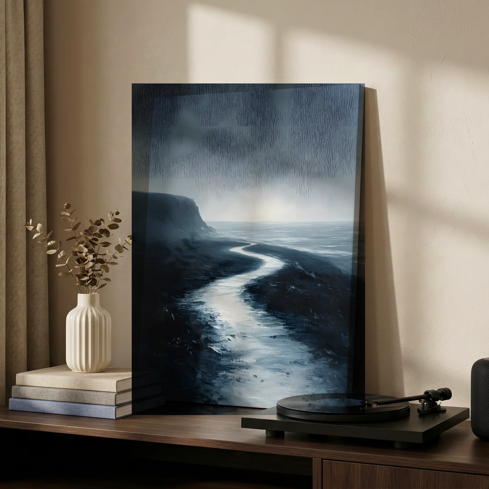 Stiller Küstenweg ins Licht — Leinwand