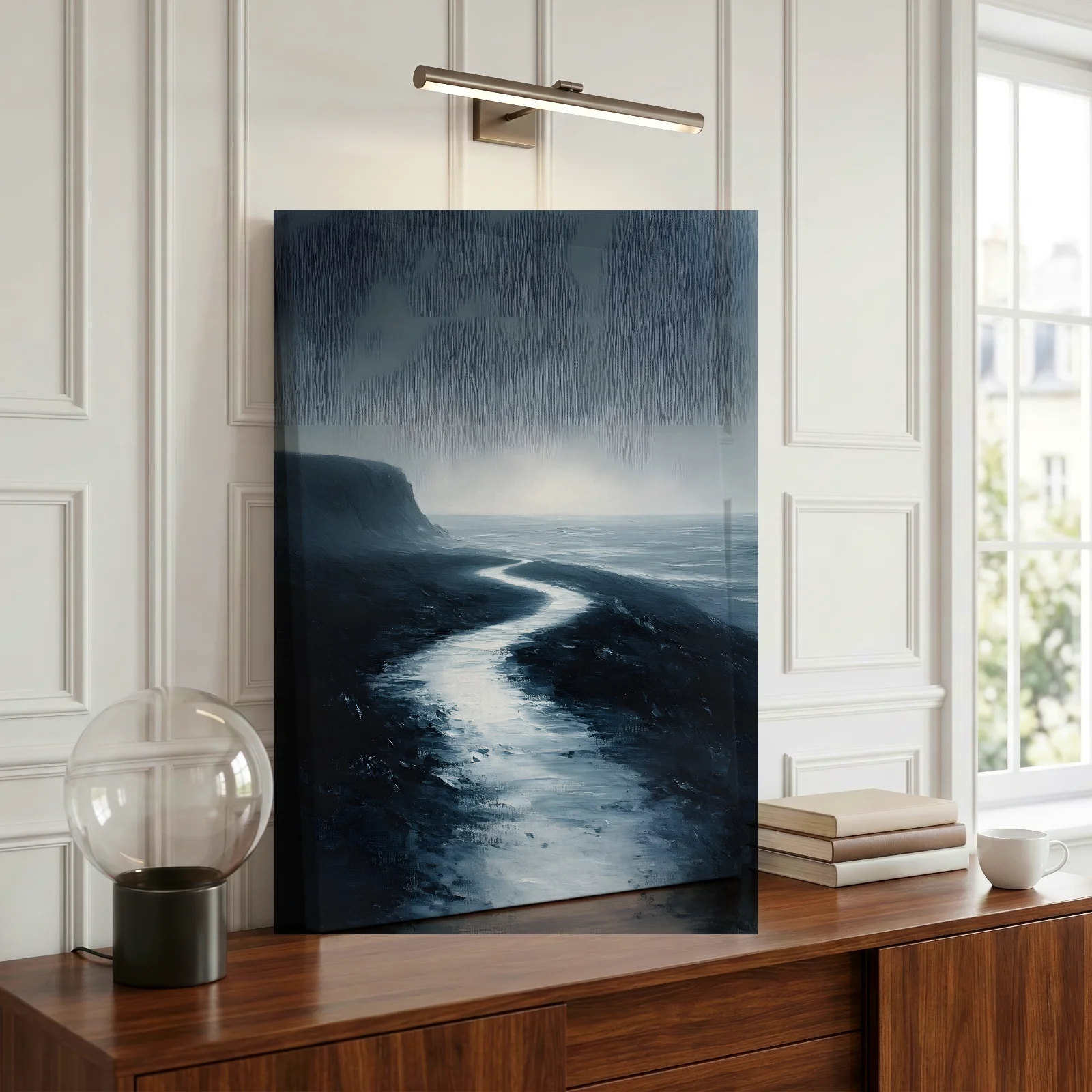 Stiller Küstenweg ins Licht — Leinwand