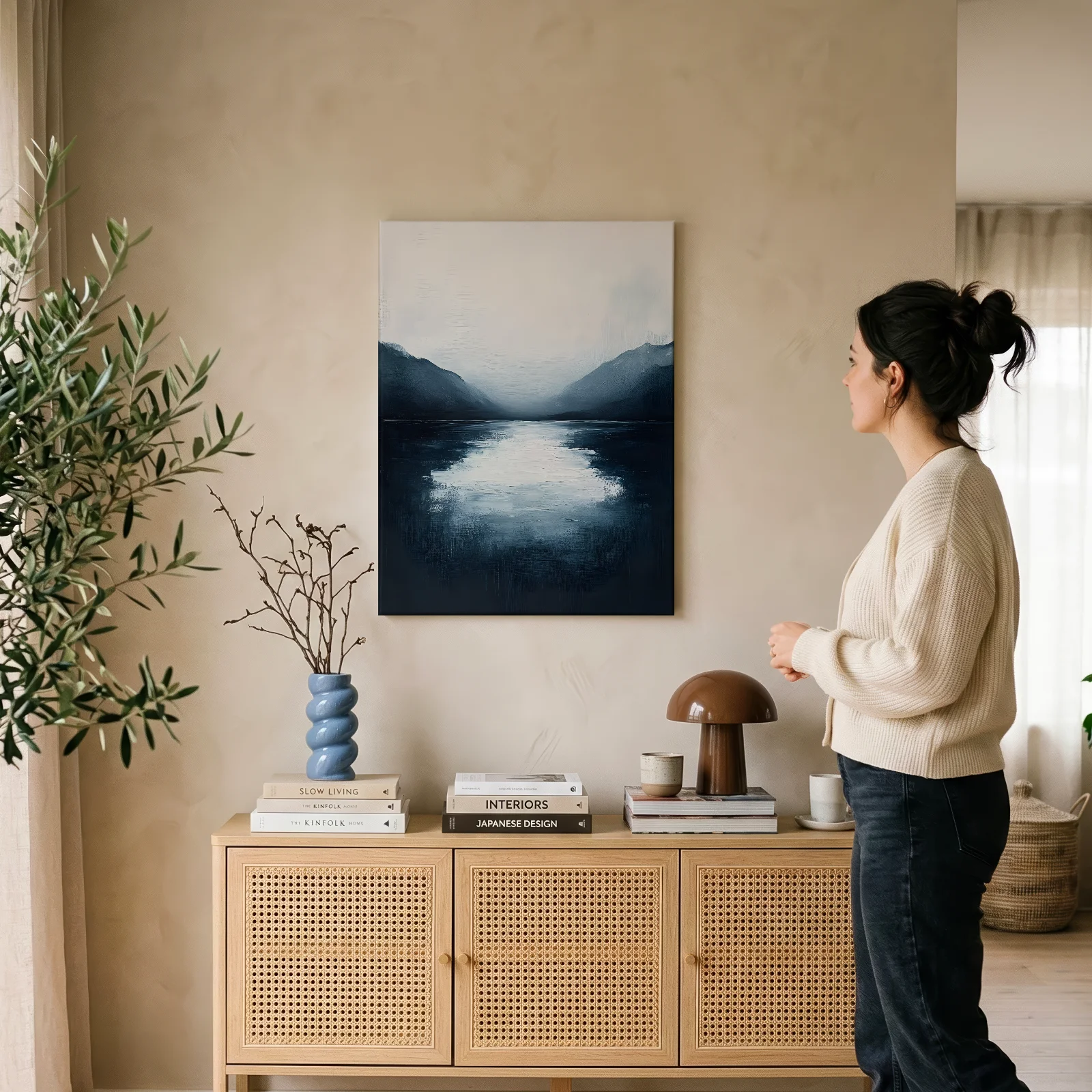 Licht über tiefem Wasser — Leinwand