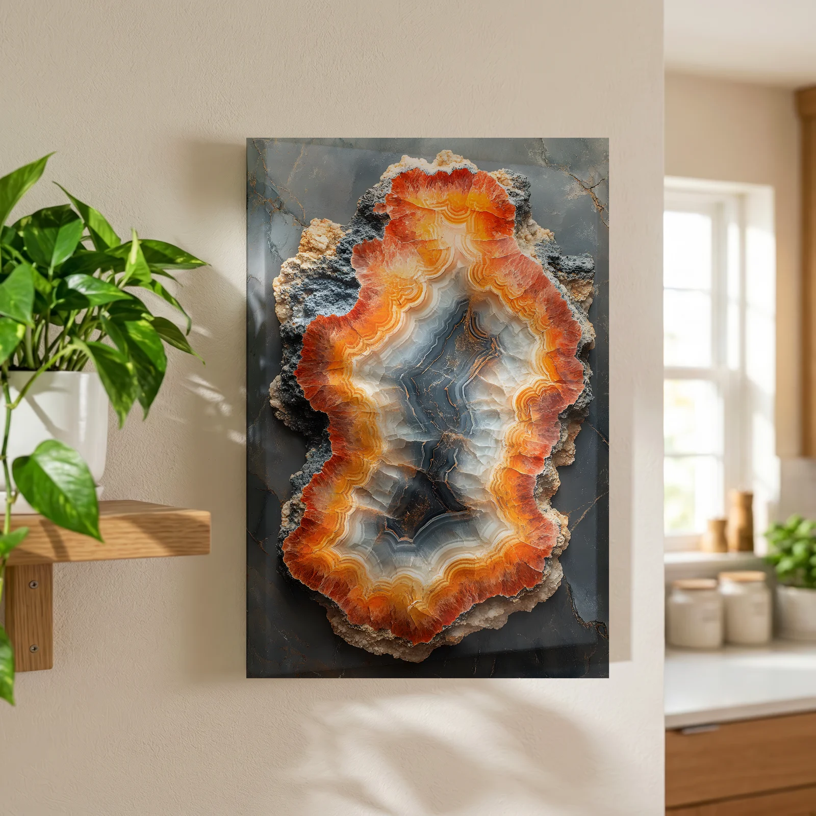 Flammende Herzader — Leinwand