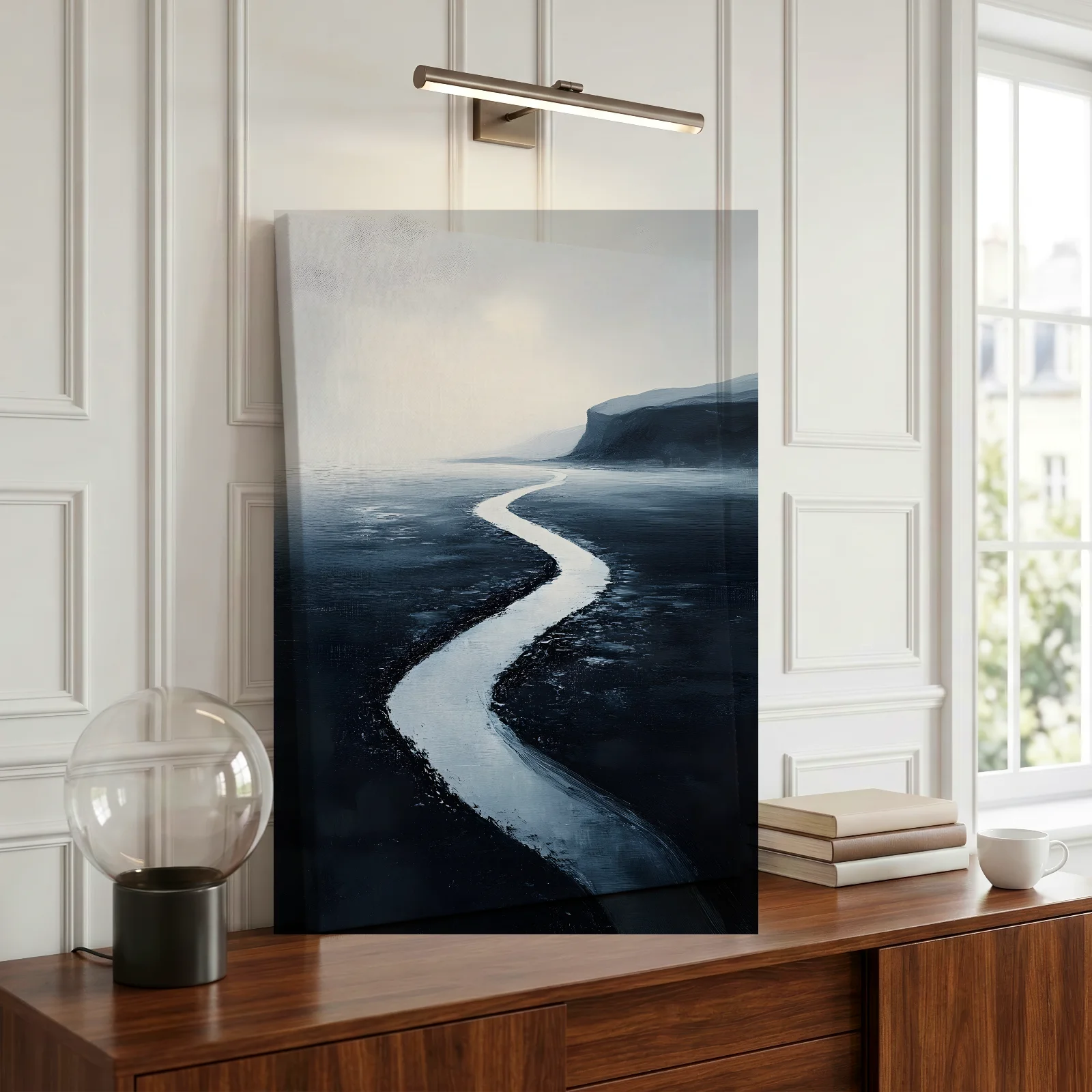 Lichtweg durch die Nebellande — Leinwand