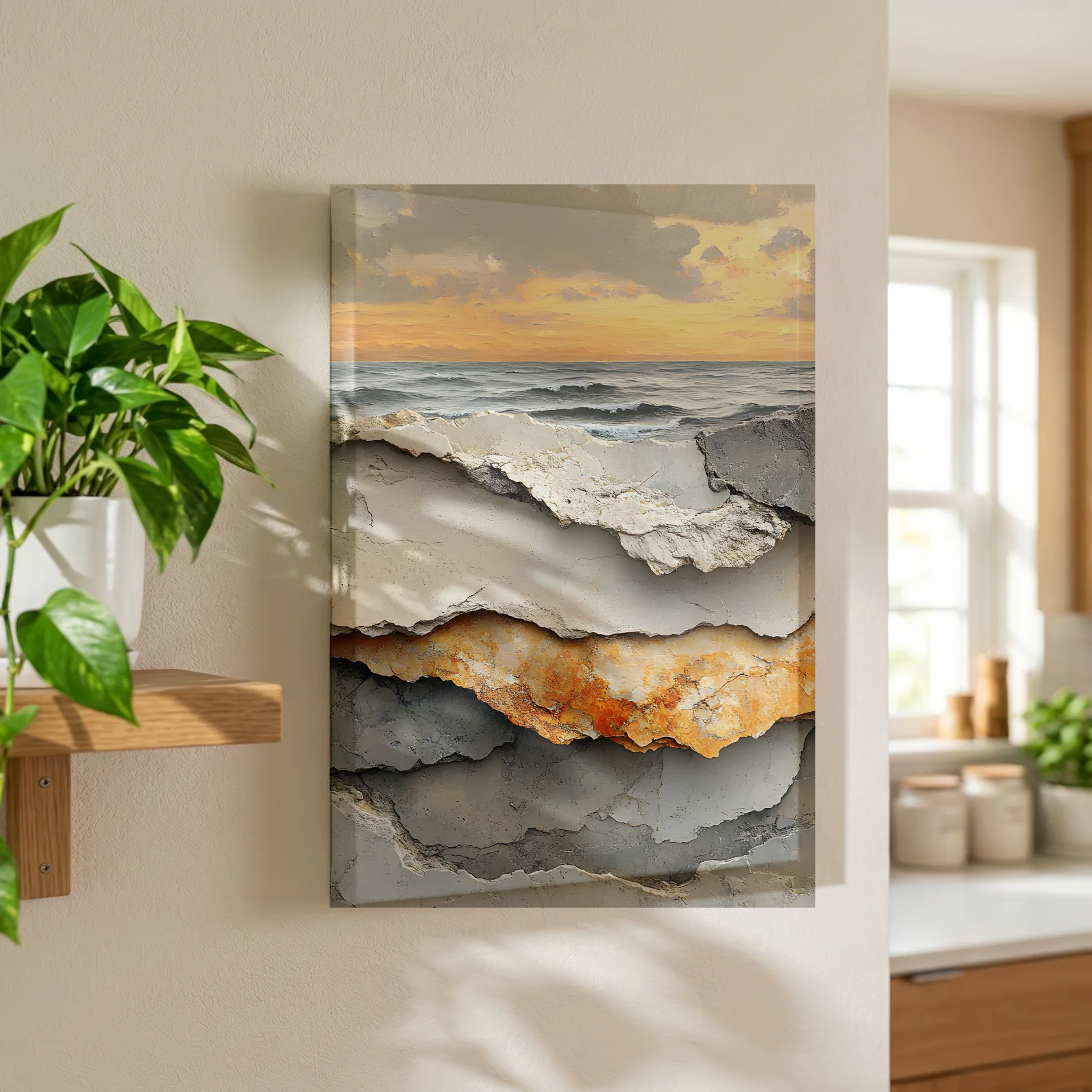 Horizont der Schichten — Leinwand