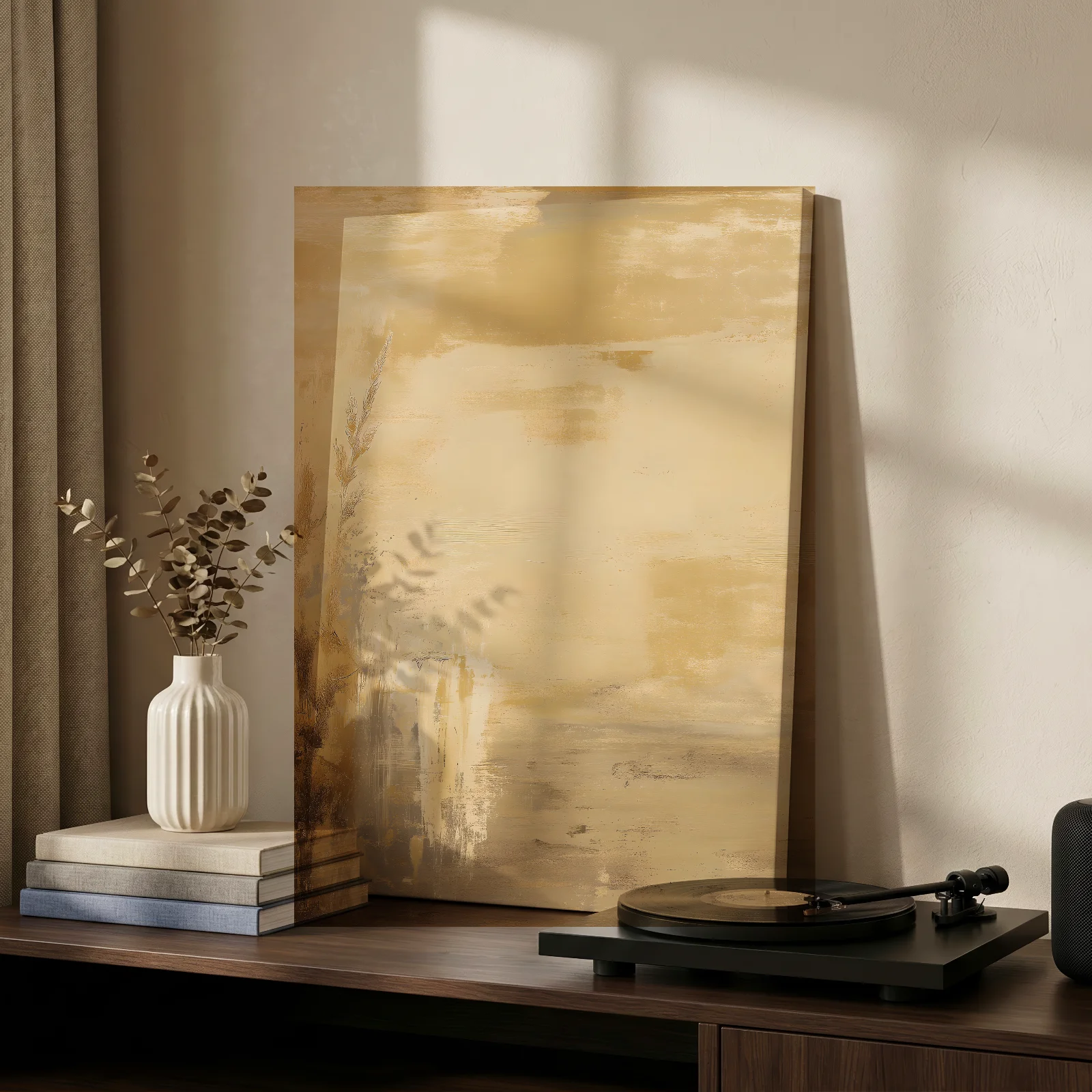 Stille am goldenen Ufer — Leinwand
