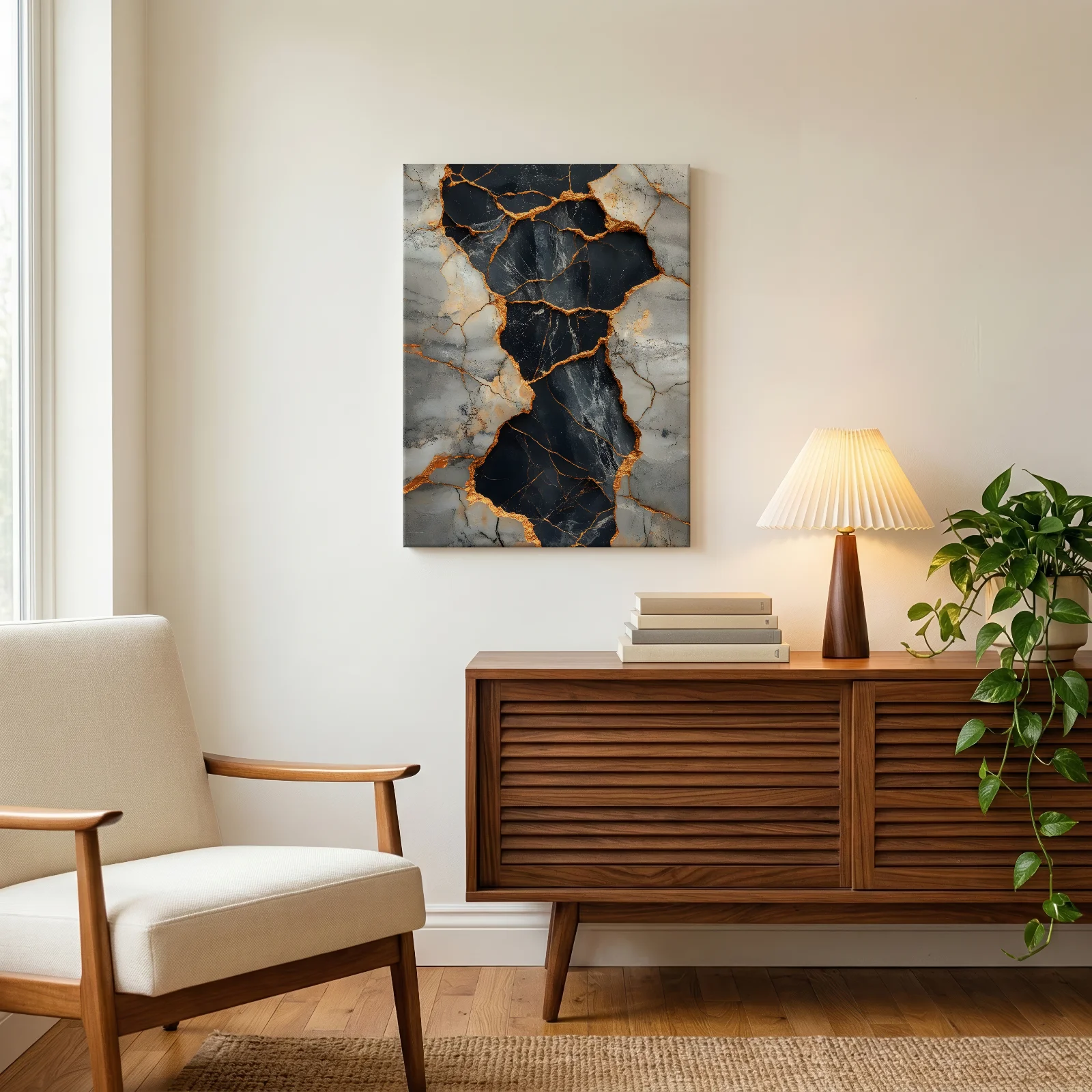 Goldene Narben der Zeit — Leinwand