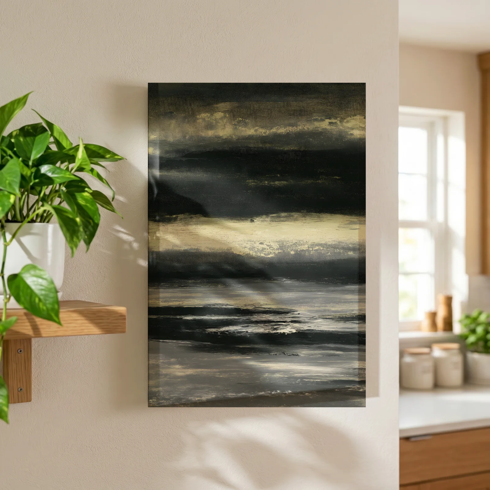 Goldene Dämmerung am Horizont — Leinwand