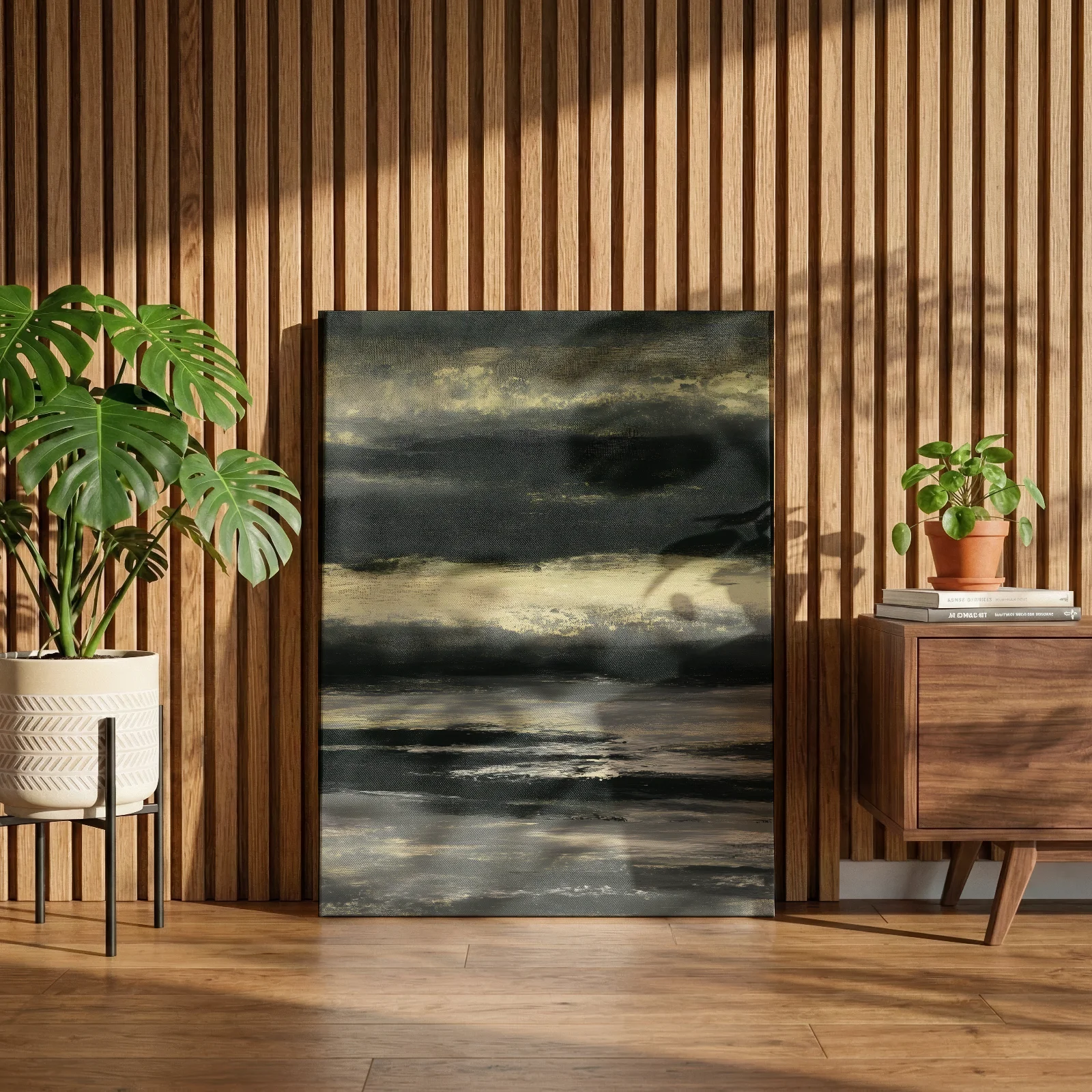 Goldene Dämmerung am Horizont — Leinwand