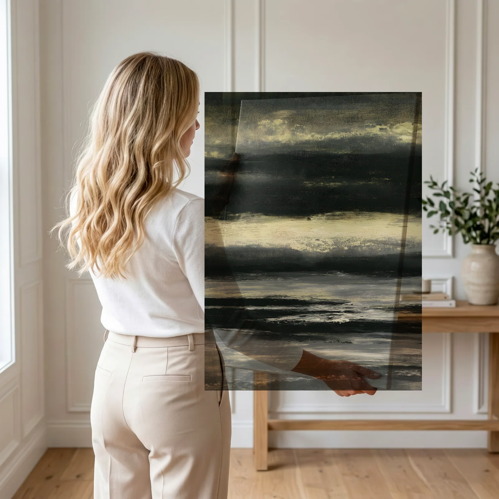 Goldene Dämmerung am Horizont — Leinwand