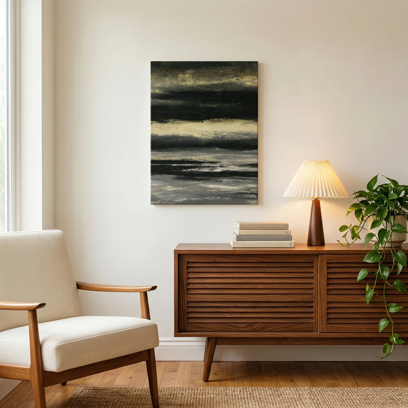 Goldene Dämmerung am Horizont — Leinwand