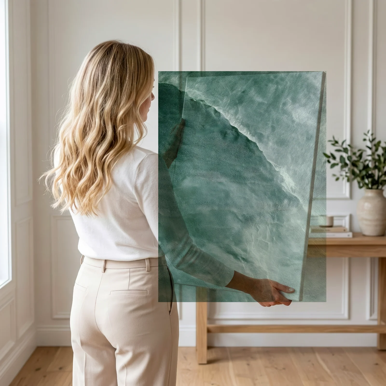 Jade-Strömung — Leinwand
